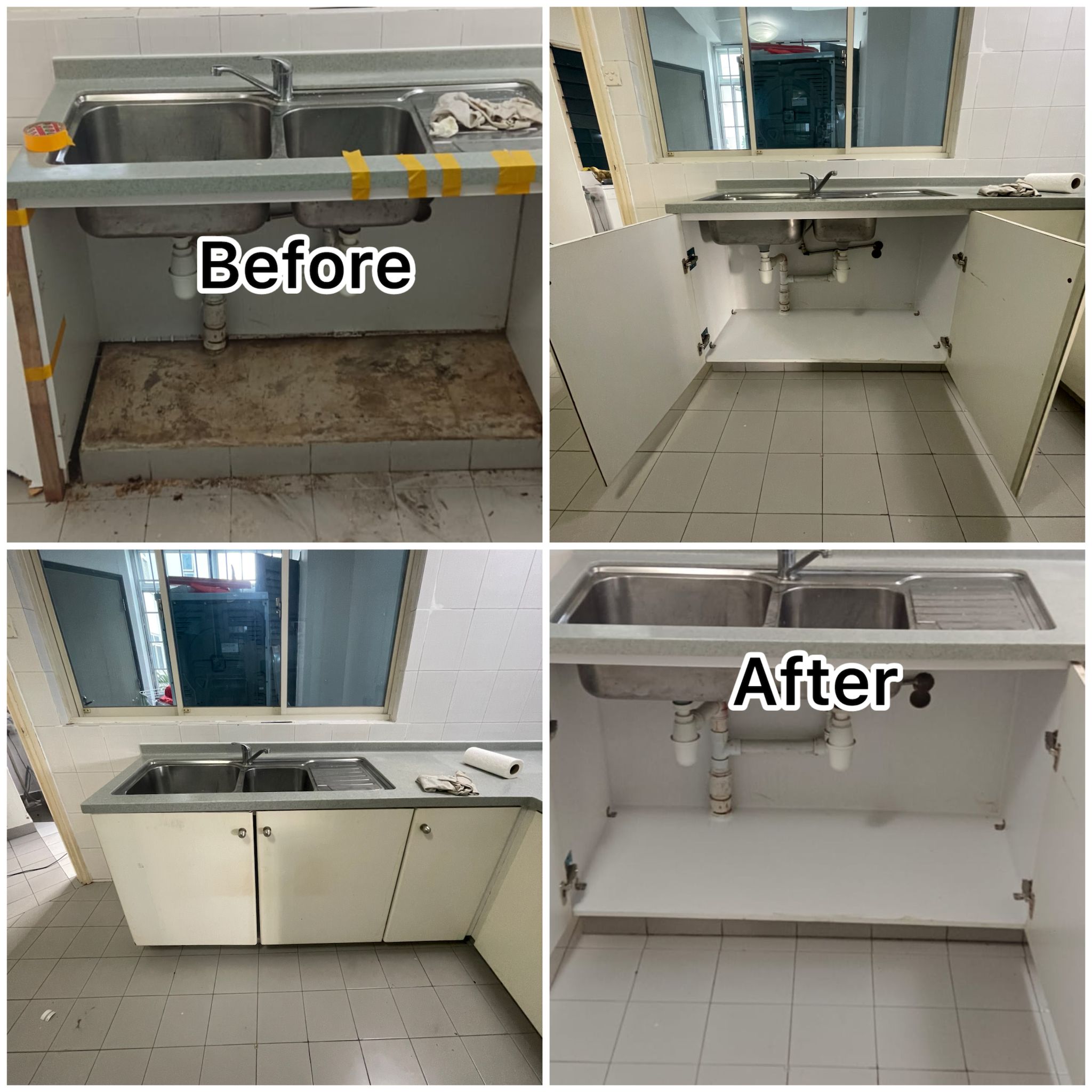 Professional Kitchen Cabinet Repair Service in Singapore | Tasfia Engineering & Construction